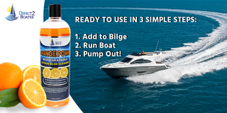 Orange Power Biodegradable Citrus Bilge Cleaner for Boats - 32 fl oz - Eliminates Odor & Leaves a Fresh Citrus Smell