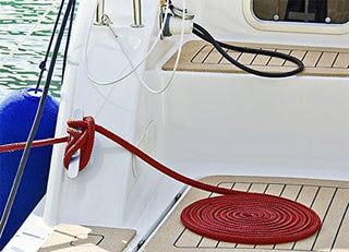 3/8" x 25' - Red (2 Pack) Double Braided 100% Premium Nylon Dock Line - For Boats Up to 25' - Long Lasting Mooring Rope - Strong Nylon Dock Ropes for Boats - Marine Grade Sailboat Docking Rope