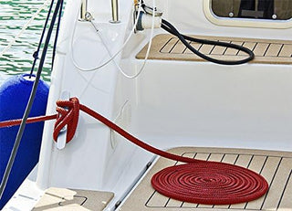 1/2" x 35' - Red (2 Pack) Double Braided 100% Premium Nylon Dock Line - For Boats Up to 35' - Long Lasting Mooring Rope - Strong Nylon Dock Ropes for Boats - Marine Grade Sailboat Docking Rope